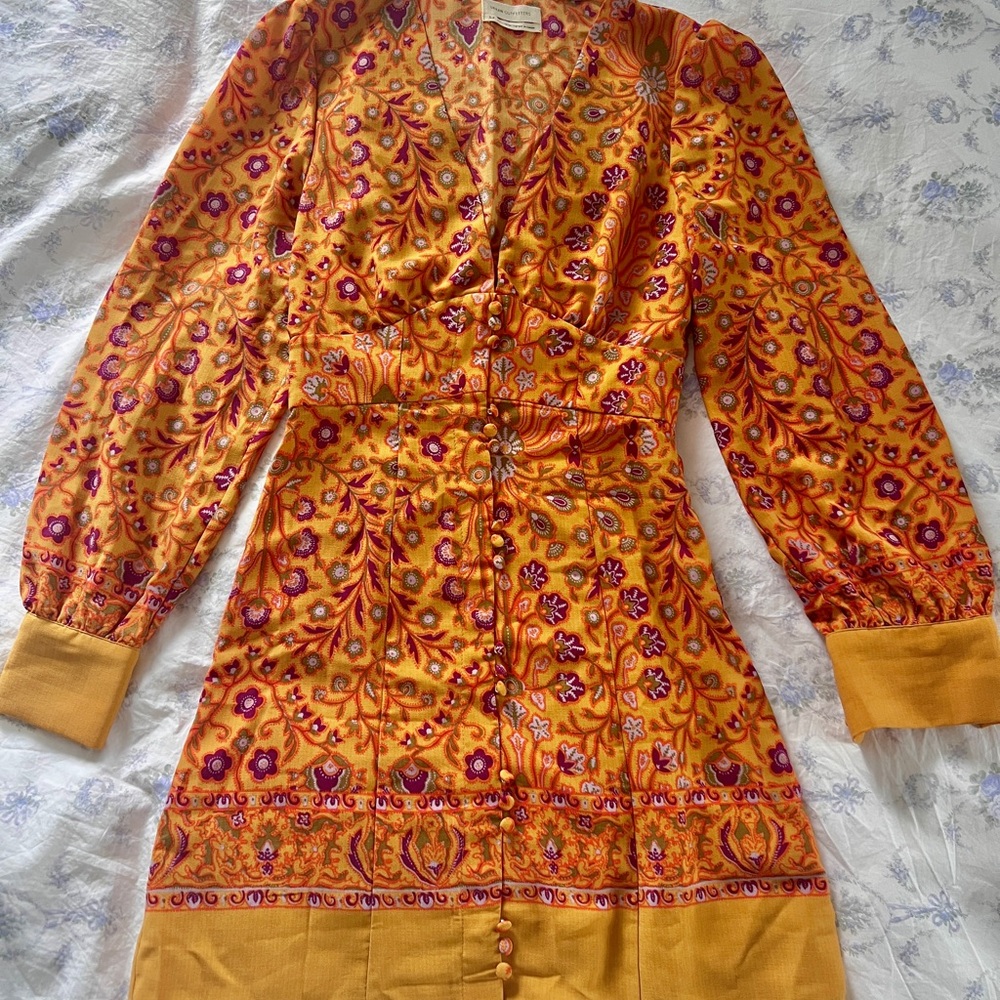 Urban Outfitters Michelle Long Sleeve Mini Dress Size S